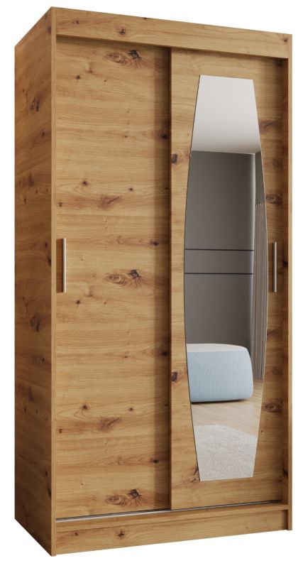 Szafa przesuwna Garderoba Abiks ROSSA 100 dąb artisan 1szt.