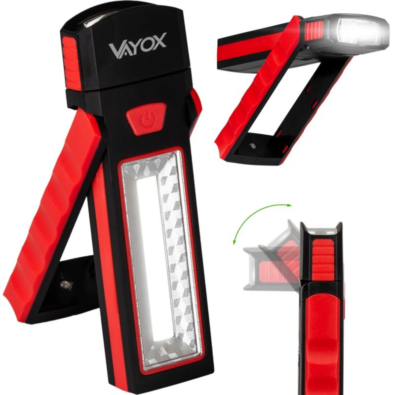 Latarka warszatowa Vayox VA0101 na baterie magnes 120lm 1 szt.