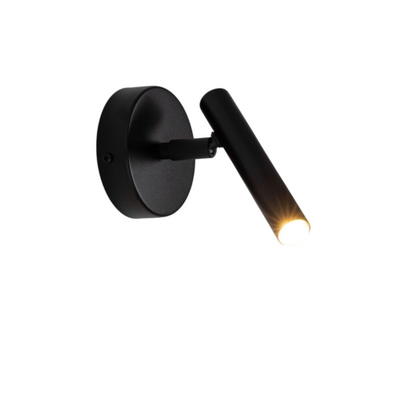 Kinkiet ścienny Sigma Lighting Sopel czarny styl minimalistyczny 1 x G9 x 3W IP20 wym: 15 x 10 x 16 cm - 1 szt.