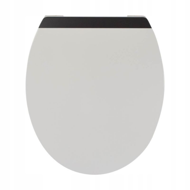 Deska sedesowa Sepio duroplast czarne zdobienie 1 szt.