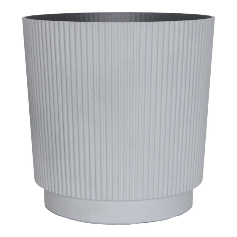 Donica Verve plastikowa walec 30 cm szara