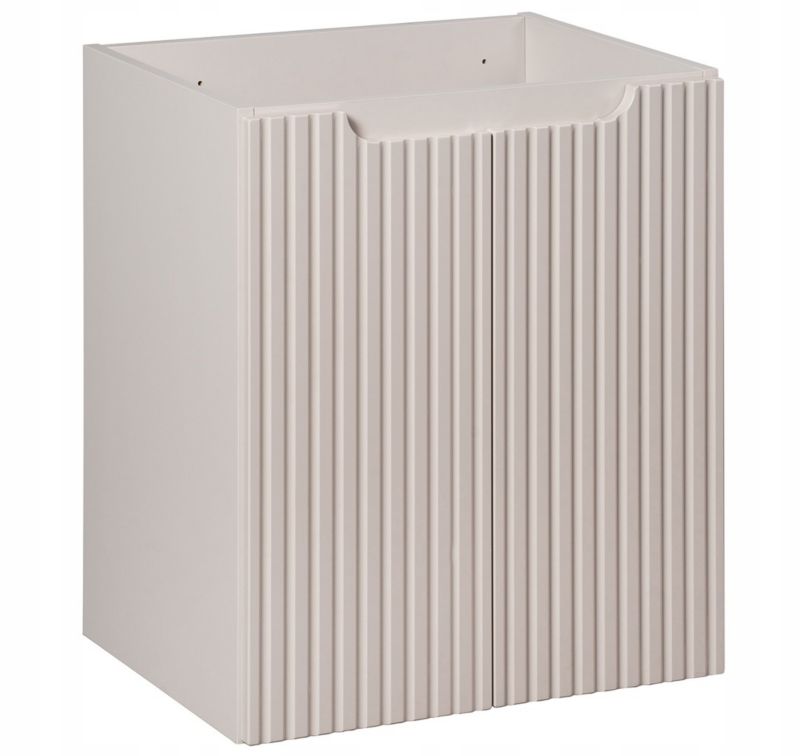 Szafka pod Umywalkę łazienkowa 50 cm Wisząca z Ryflowanym Frontem Nova Kaszmir Kaszmirowa Furnidea 1 szt.