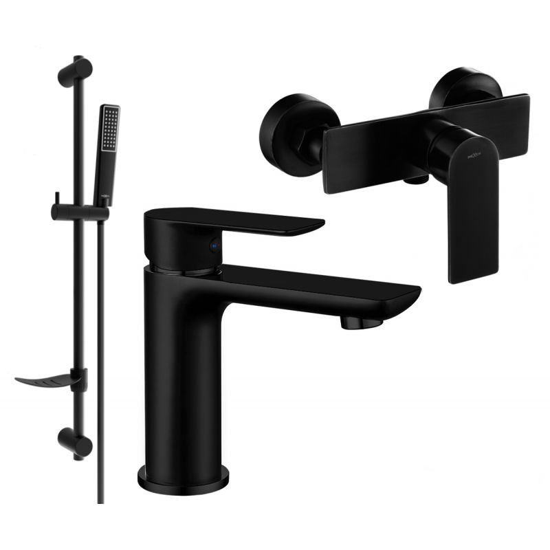 Zestaw prysznicowy Mexen Alfa czarny 745704DF72-70 1 szt.