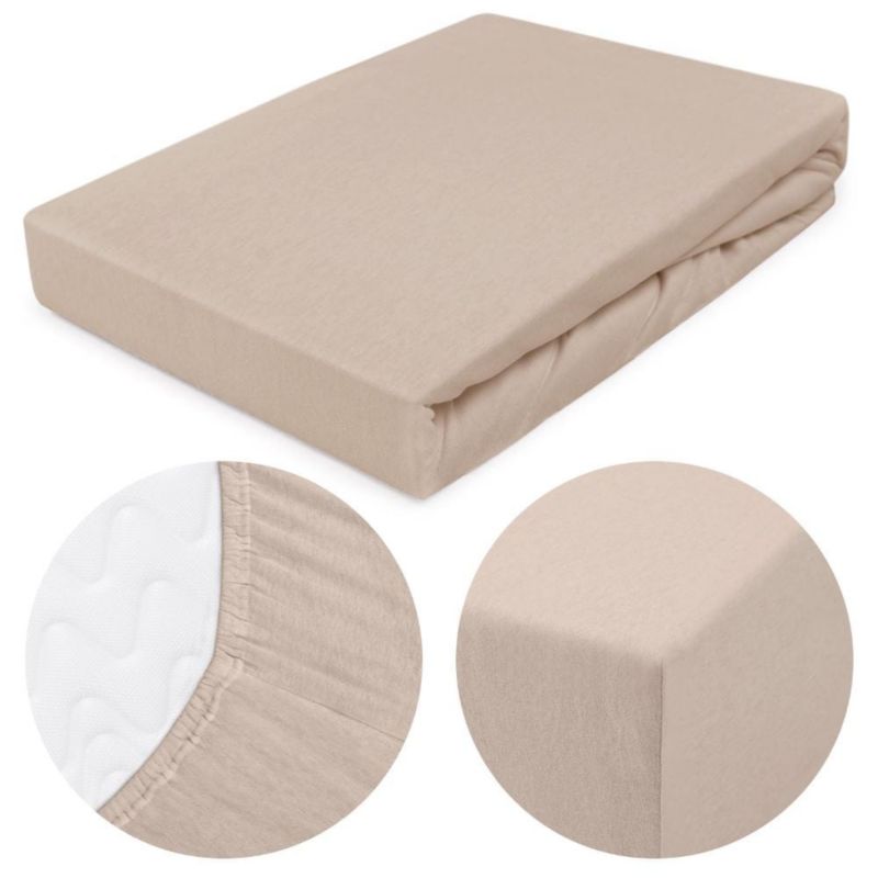 Prześcieradło jersey z gumką Darymex 140x200 kolor Beż 1 szt.