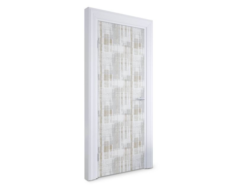 Naklejka samoprzylepna na drzwi Wallfluent 75x205 cm Abstrakcyjna krata 1 szt.