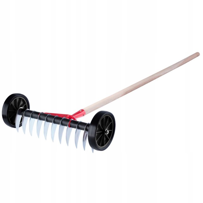 Aerator KADAX Wertykulator Ręczny Do Trawy Trawnika Na Kółkach Trzonek Areator 1szt.