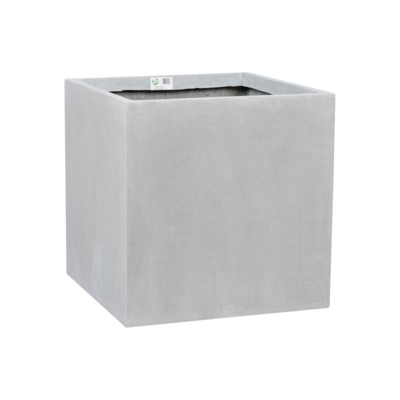 Doniczka Zadora Do Domu Ogrodu Z Włókna Szklanego D92C Szary beton 1 szt