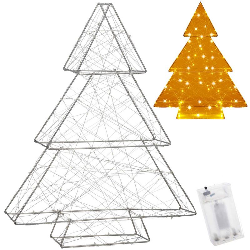 Oświetlenie świąteczne Springos 100 LED choinka dekoracja świąteczna witraż biały ciepły 1 szt.