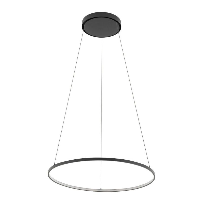 Lampa wisząca Nowodvorski Lighting Circolo Led 8621 czarna ring wbudowany LED 21W 1 szt.