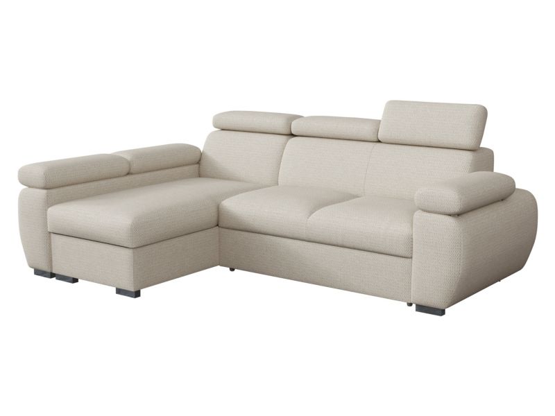 Narożnik z funkcją spania MIRJAN 24 Boston Mini lewy LC+2R beżowa plecionka 1 szt.