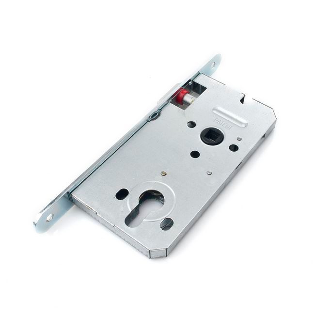 Zamek wpuszczany Gerda 72 / 50 na wkładkę ocynkowany srebrny