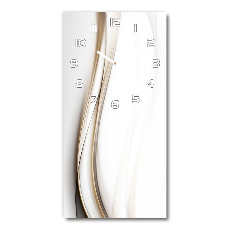 Zegar szklany Tulup Fale 30x60 cm cichy 1 szt.