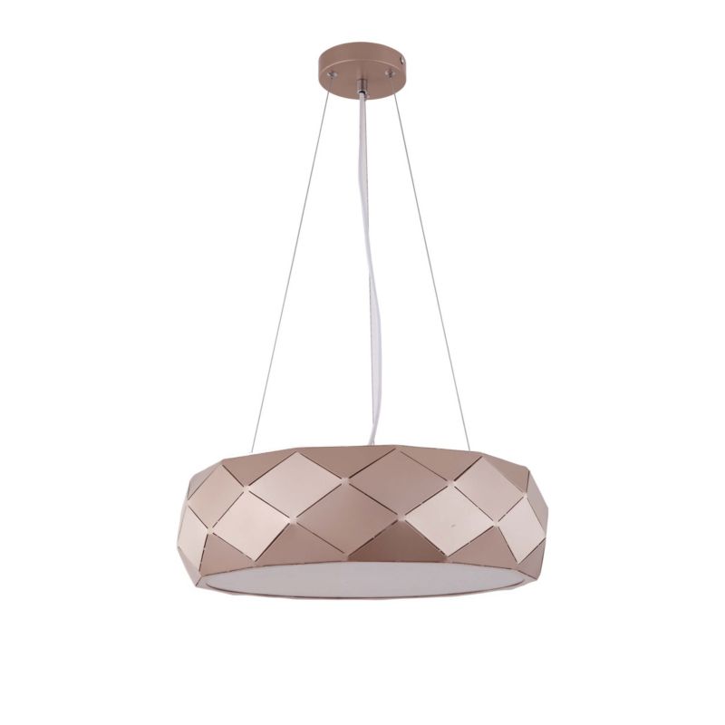 Lampa sufitowa wisząca Light Prestige Reus 5510 złoto-biała szerokość 45 cm 3xE27 x 40W 1 szt.