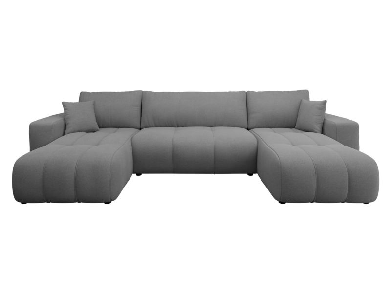 Narożnik z funkcją spania MIRJAN 24 Furyn U stalowy szary 1 szt.