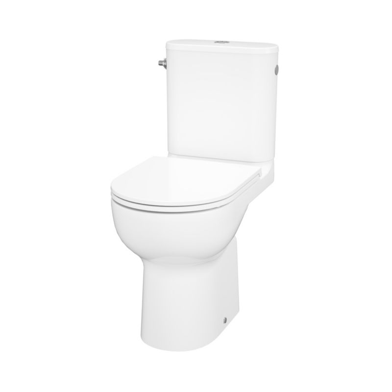 Kompakt WC GoodHome Cavally wirowy bezkołnierzowy z deską wolnoopadajacą z duroplastu wysoki