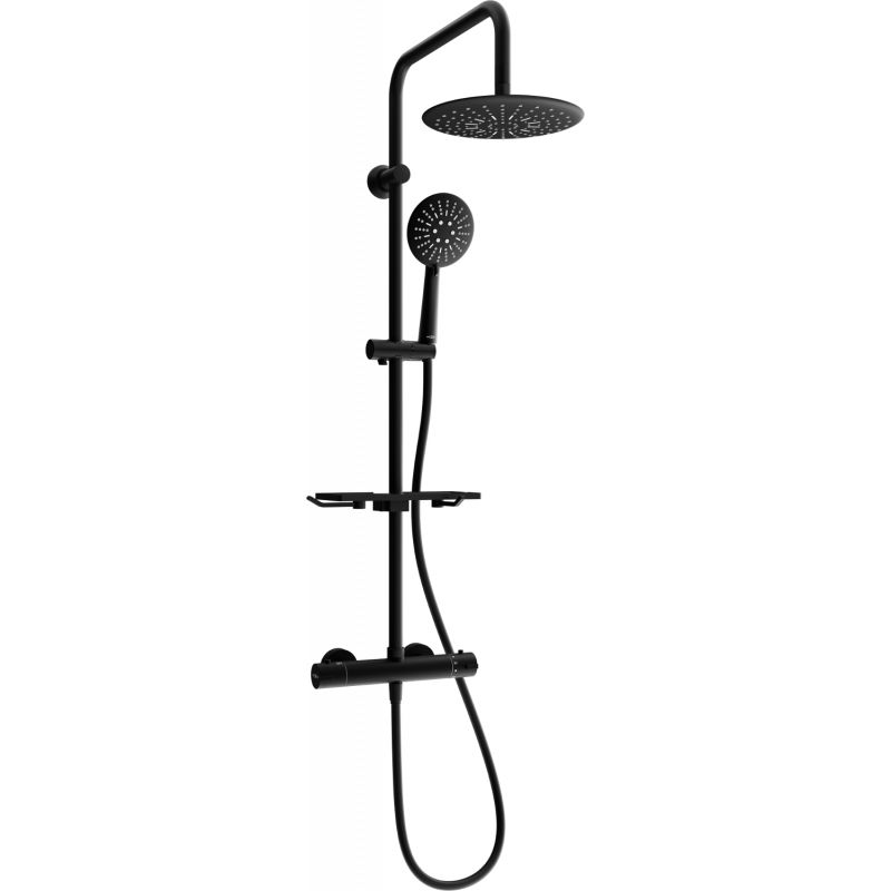 Zestaw prysznicowy z deszczownicą i baterią termostatyczną Mexen Kai czarny 771506793-70 1 szt.