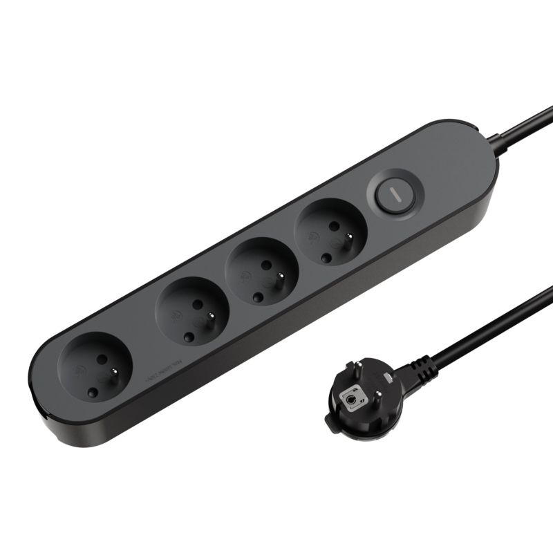 Przedłużacz mieszkaniowy Jacobsen 4 gniazda z włącznikiem i uziemieniem 1,5 m