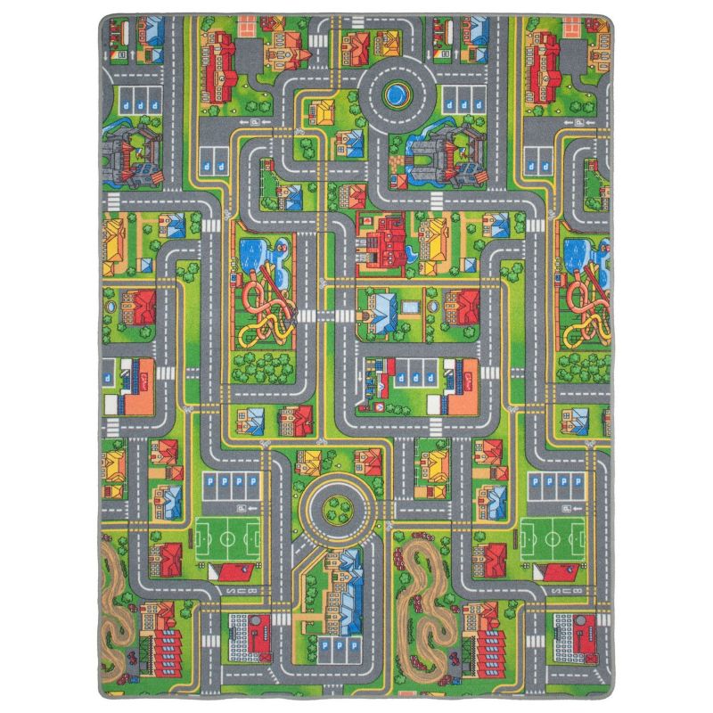 Dywan dziecięcy 200x300 cm Uliczki e-floor szary 1 szt