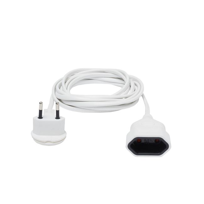 Przedłużacz mieszkaniowy Diall 2,5 A 3 m biały