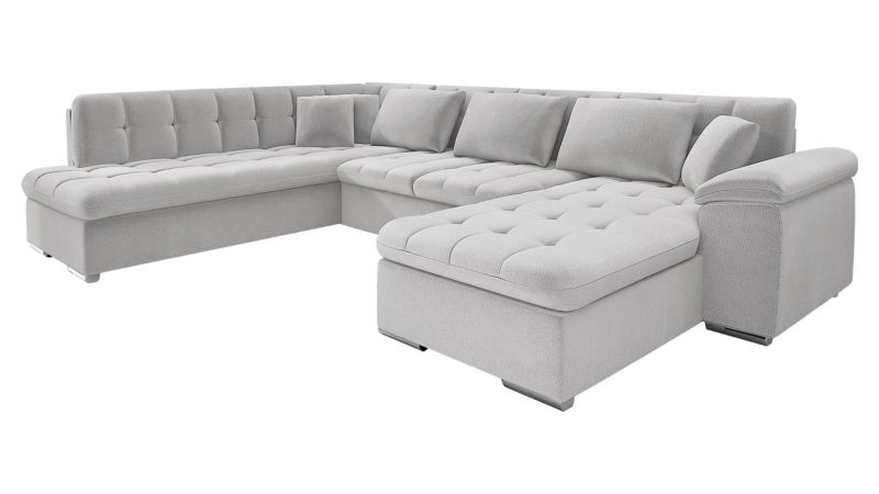 Narożnik z funkcją spania MIRJAN 24 Niko Premium prawy popielaty 1 szt.