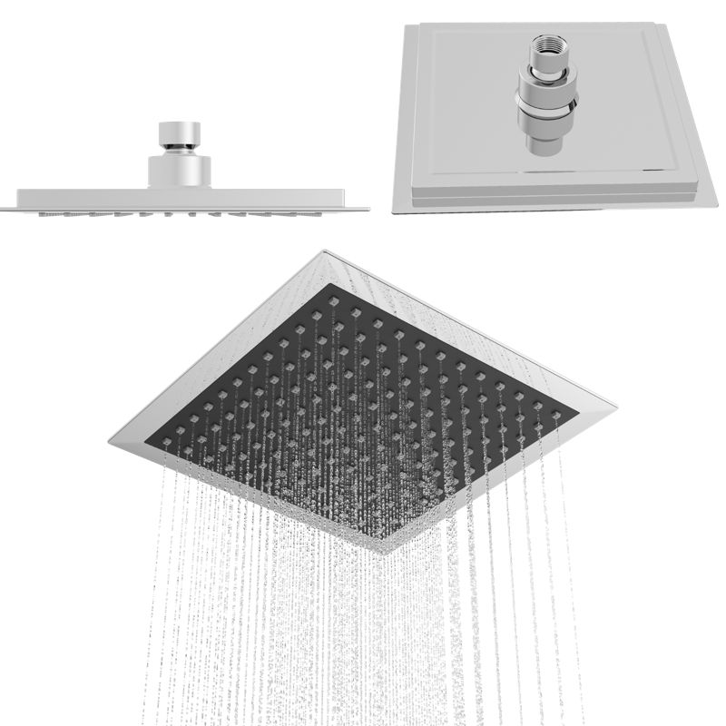 Deszczownica natryskowa prysznicowa Granitan chrom kwadratowa 205 mm 1 szt.