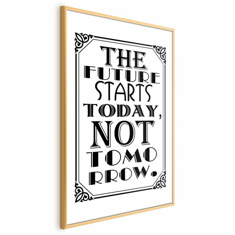 Plakat Artgeist Future 40x60 cm z ramą złotą 1 szt