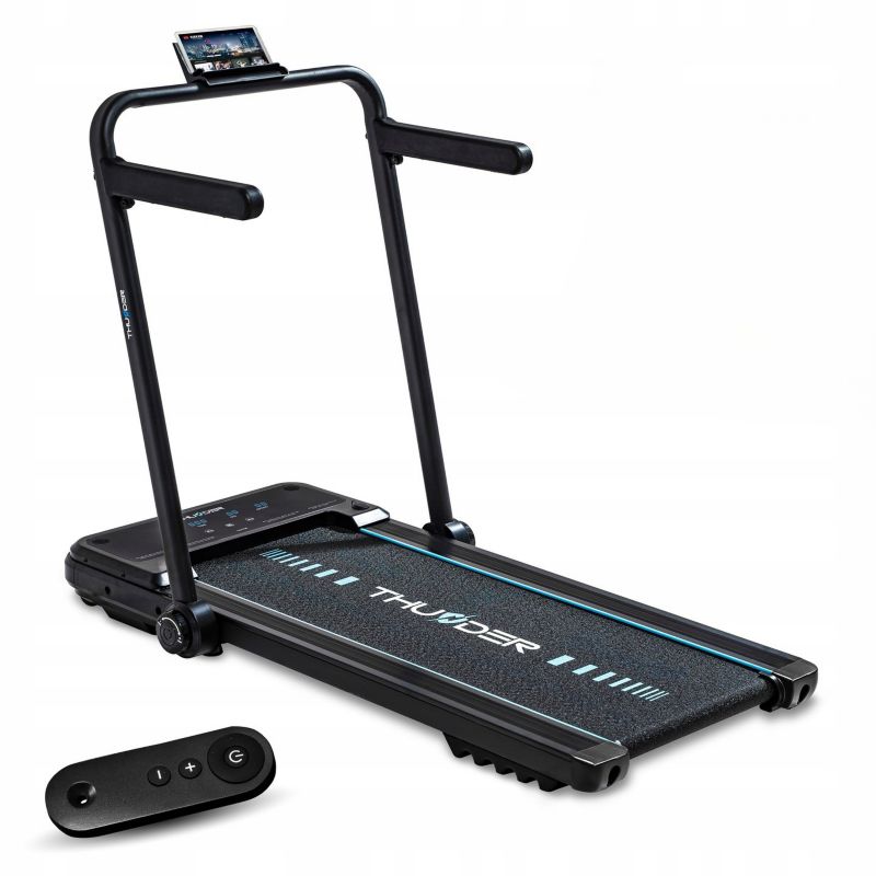 Bieżnia elektryczna THUNDER IMPACT-BLACK 12 km/h 2w1 składana na płasko Bluetooth amortyzacja LCD 1szt.