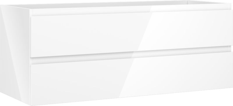 Szafka łazienkowa podumywalkowa Mexen Orio biała połysk 120 cm 2 szuflady 1 szt.