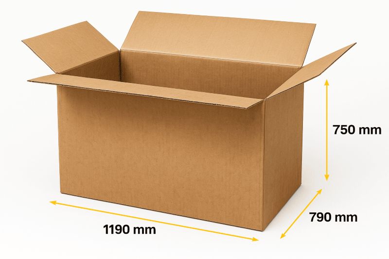 Karton Klapowy Neopak 1190x790x750mm Paletowy 3-warstwowy B400 1 szt.