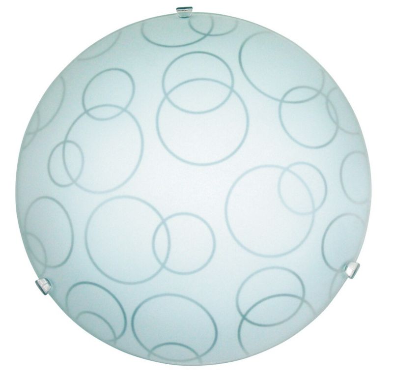 Plafon sufitowy Rabalux Ada biało-przezroczysty szkło 1 x E27 x 60W IP20 wym: 25 x 25 cm - 1 szt.