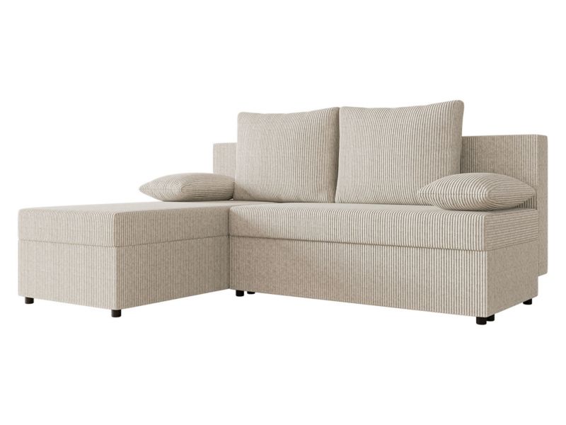 Narożnik z funkcją spania MIRJAN 24 Maxi Sztruks beż 1 szt.