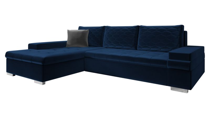 Narożnik z funkcją spania MIRJAN 24 Bangkok Mini Premium granatowy/platynowy szary 1 szt.