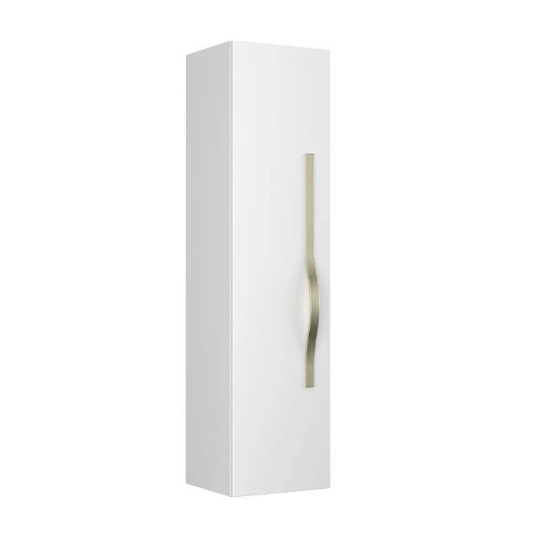 Szafka łazienkowa KROFAM VOG 33 cm biały połysk z uchwytem stalowym 1 szt