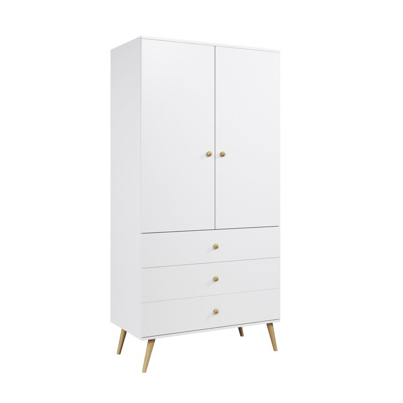 Szafa LEBEL z szufladami 3SZ 100cm biała mat MELIMEBLE 1 szt.