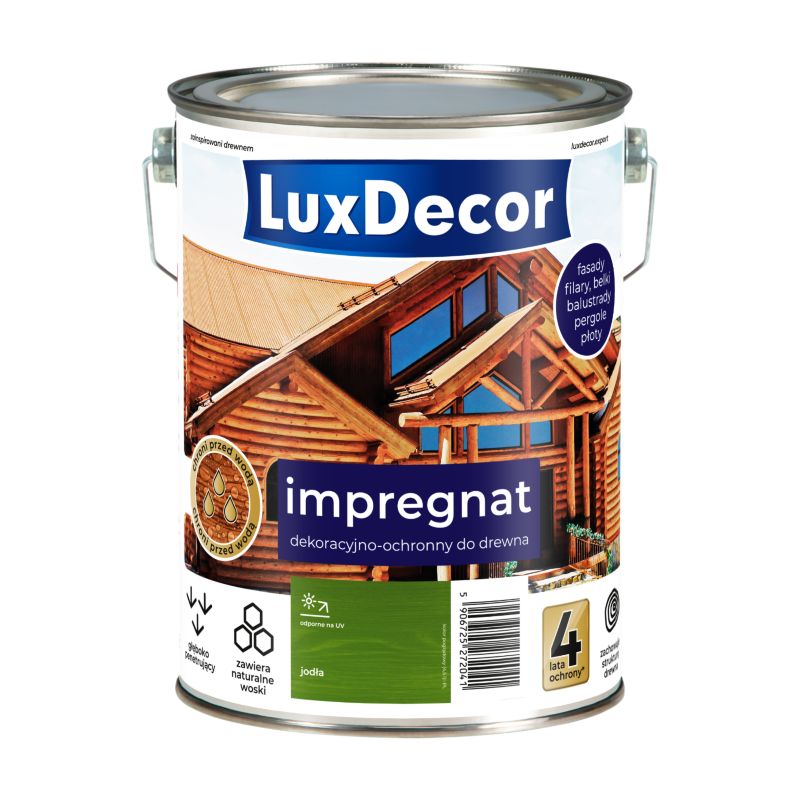 Impregnat dekoracyjno-ochronny do drewna LuxDecor, jodła, 4,5l, 1 szt.