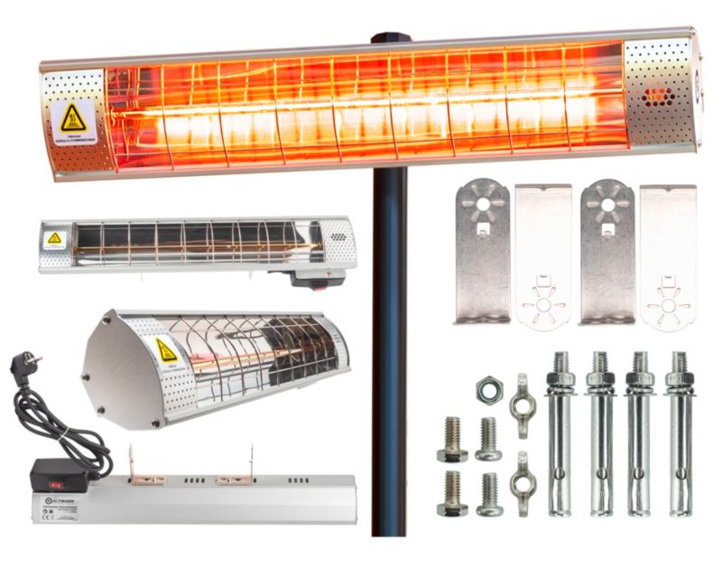 Promiennik Podczerwieni Kaltmann K-OPHE 2000W IP65 Ogrzewanie do 18 m² Halogenowy 1 szt.