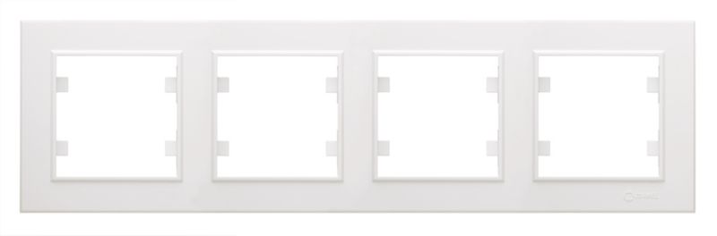 Ramka poczwórna Makel Karea biała