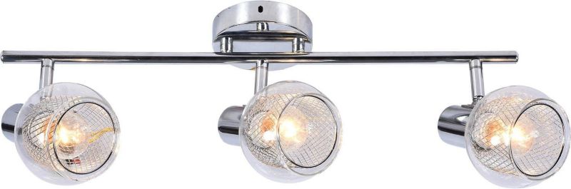 Lampa sufitowa Lampex Gavi chromowana przezroczysty wym: 19 x 57 cm 3xE14 x 60W 1 szt.