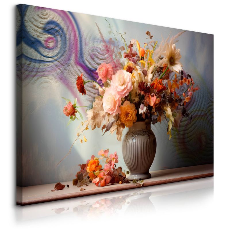 Obraz Muralo Kwiaty Bukiet Abstrakcja Beton 30x20 cm 1 szt.