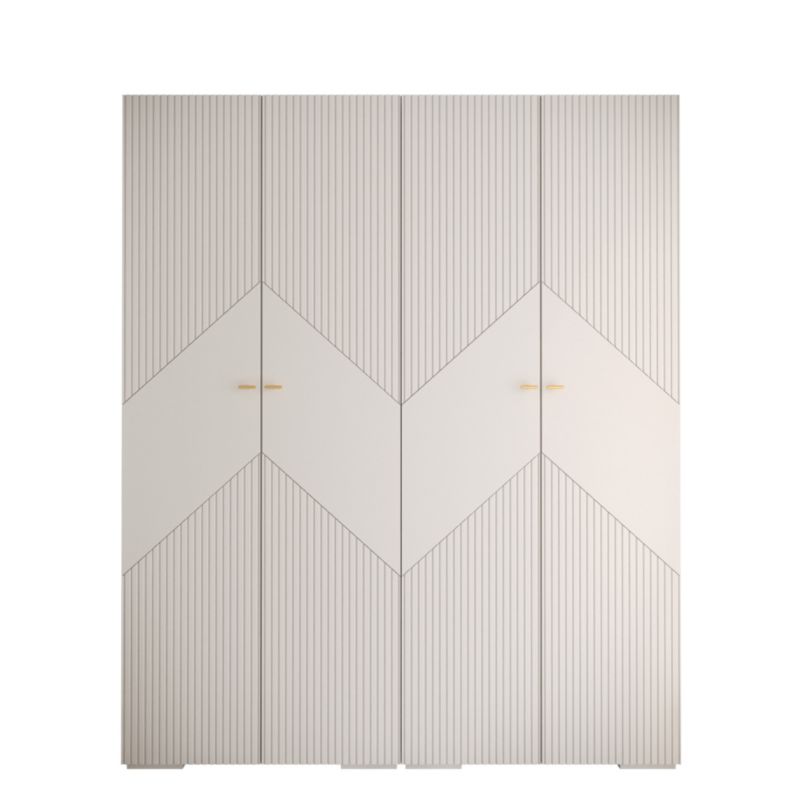 Szafa przesuwna Garderoba Abiks MANHATTAN RYFEL 2 200 biały 1 szt.