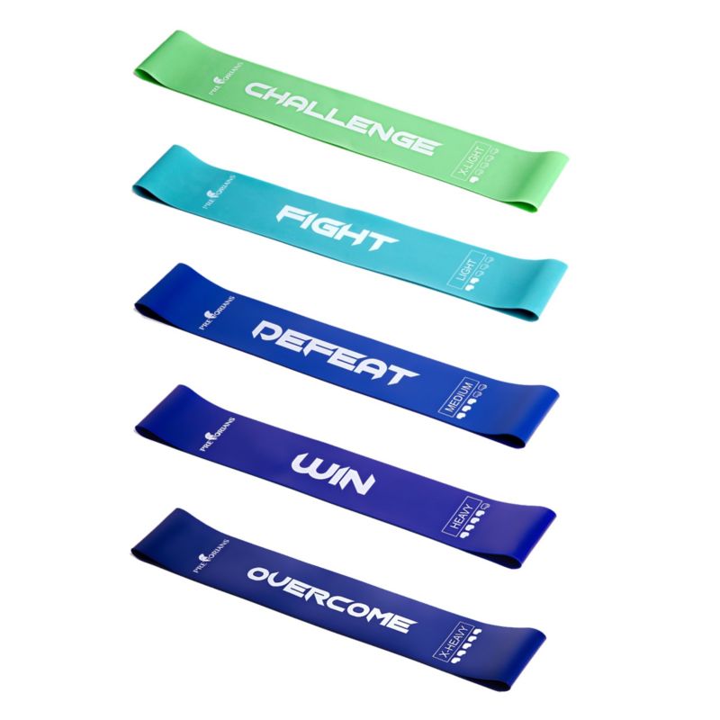 Zestaw 5 gum oporowych Pretorians mini band taśmy do ćwiczeń zestaw
