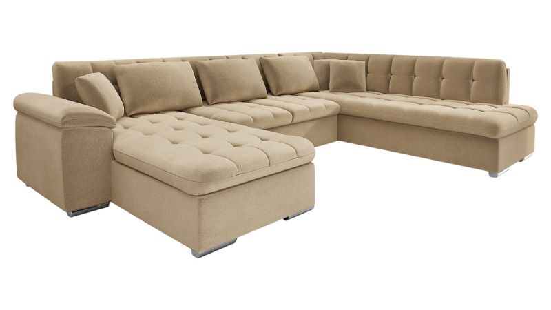 Narożnik z funkcją spania MIRJAN 24 Niko Bis Premium lewy piaskowy 1 szt.