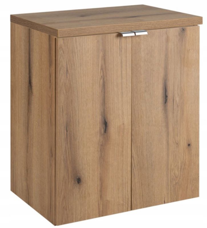 Szafka łazienkowa Furnidea 50 cm Wisząca z Blatem Dąb Nova Oak 2 Drzwi 1 szt.