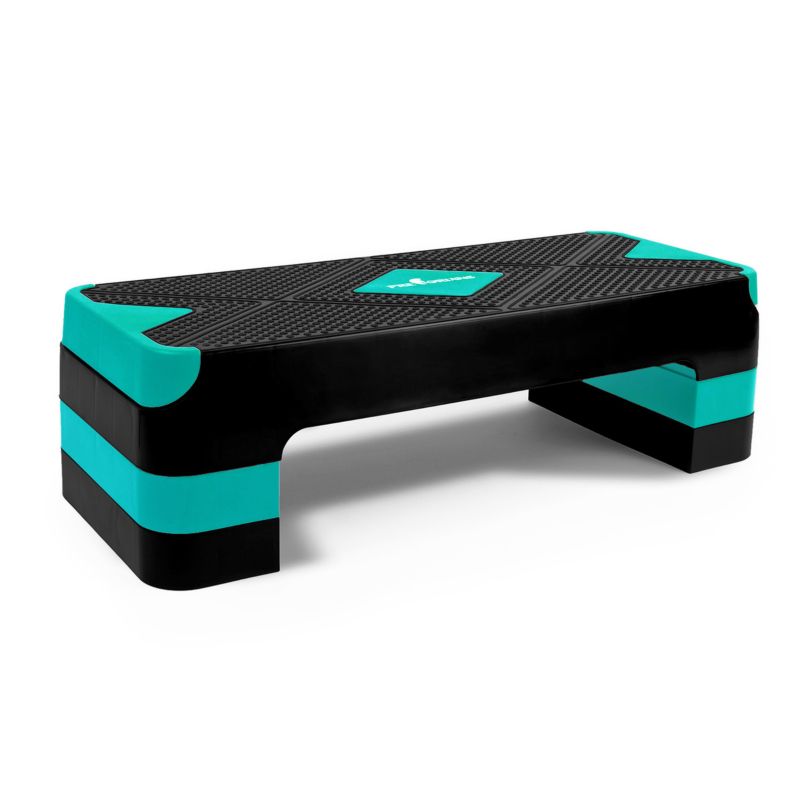 Step do aerobiku Pretorians 3-stopniowy regulowany do ćwiczeń miętowy 1 szt.