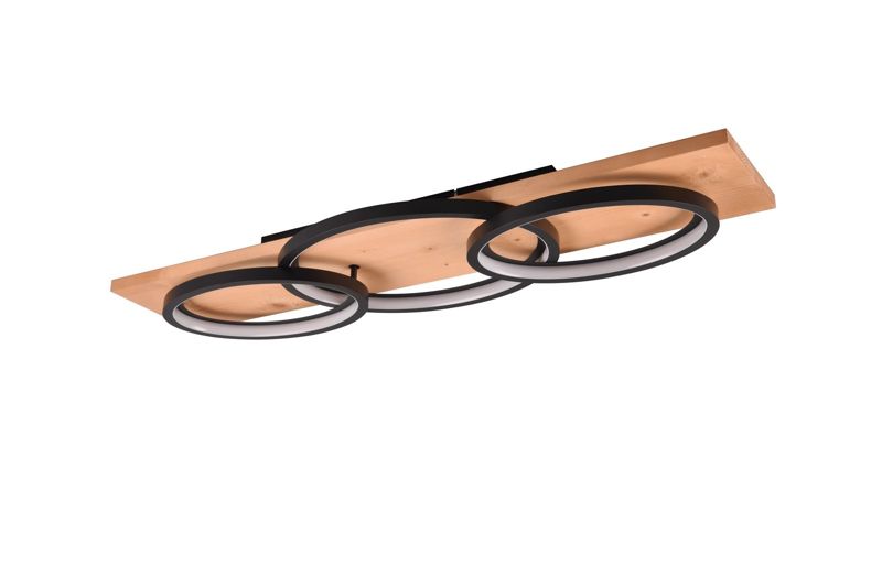 Lampa sufitowa wisząca Trio Barca 2162 czarna ring wbudowany LED 40W 1 szt.