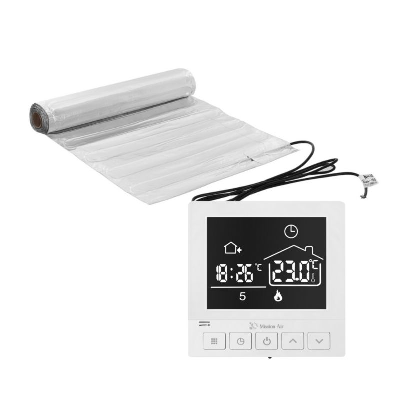 Zestaw mat grzewczych pod panele Mission Air MAL-160 2m² + Taurus Biały 1szt