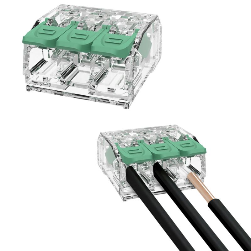 Złączka uniwersalna EDO instalacyjna z dźwignią do wszystkich rodzajów przewodów maks. 4mm² 3-przew. EDO413 100 szt.