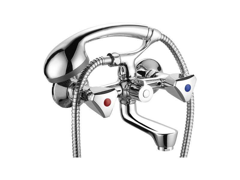 Bateria wannowa Kuchinox ścienna Norm z zest. natryskowym chrom 1 szt.