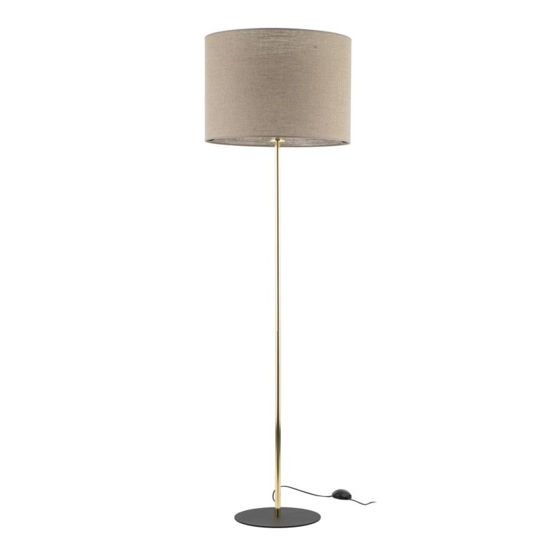 Lampa Podłogowa Tk-Lighting Umberto Linen Gold 1 - 1szt.