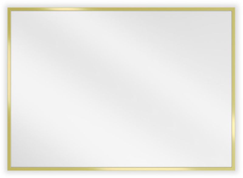 lustro łazienkowe prostokątne Mexen Loft złoty 70x50 cm 1 szt.
